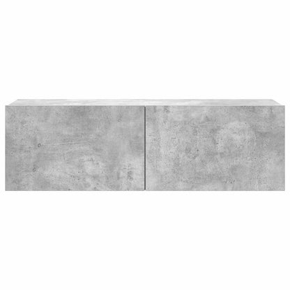 vidaXL Meuble TV 8 pcs Gris béton Aggloméré