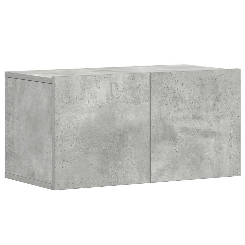 vidaXL Meuble TV 5 pcs Gris béton Aggloméré