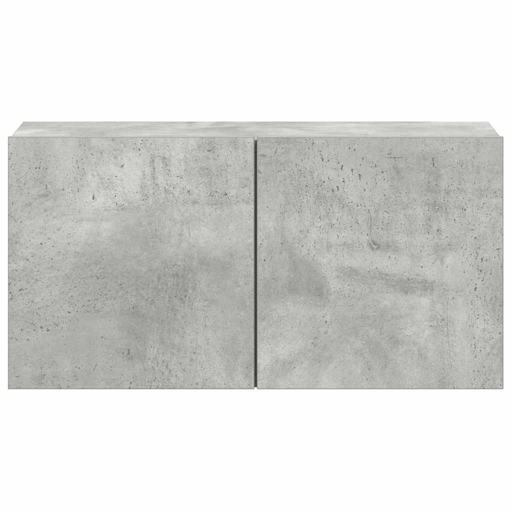 vidaXL Meuble TV 5 pcs Gris béton Aggloméré