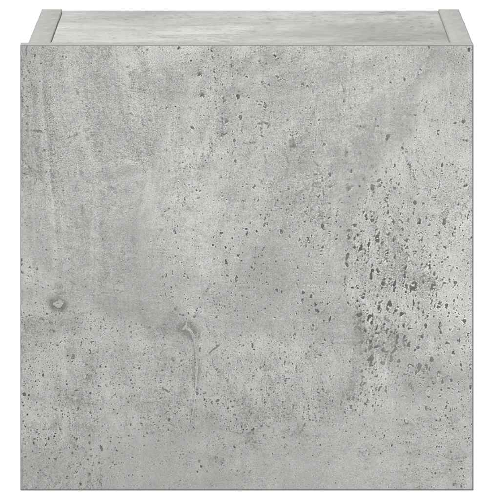 vidaXL Meuble TV 3 pcs. Gris béton Bois d'ingénierie
