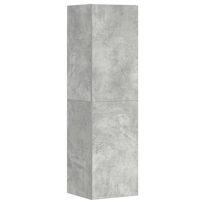 vidaXL Meuble TV 3 pcs. Gris béton Bois d'ingénierie