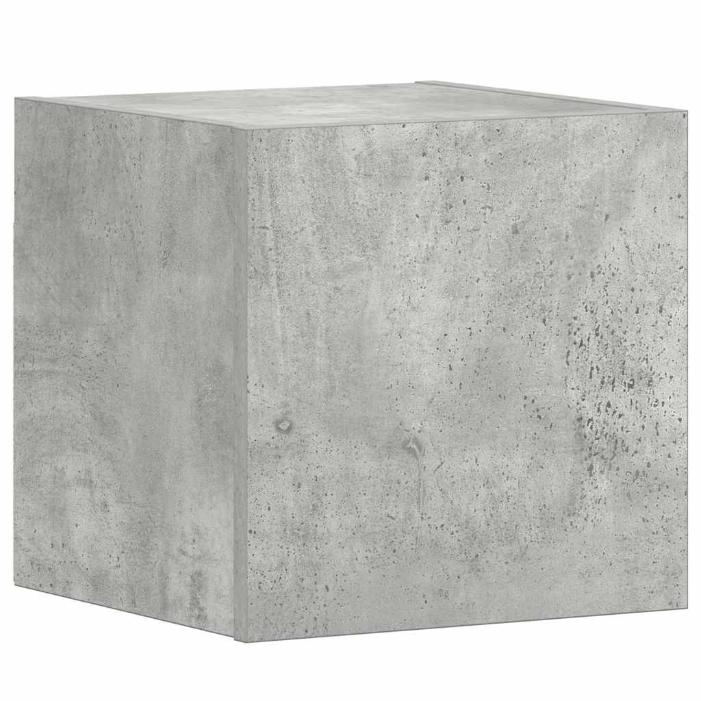 vidaXL Meuble TV 3 pcs. Gris béton Bois d'ingénierie