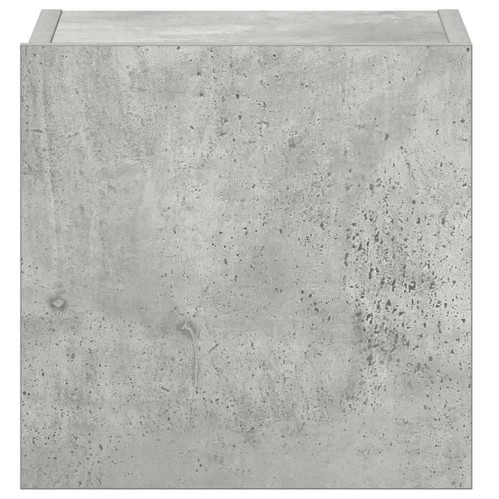 vidaXL Meuble TV 3 pcs. Gris béton Bois d'ingénierie