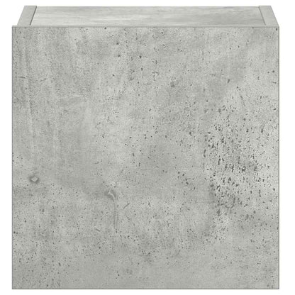 vidaXL Meuble TV 3 pcs. Gris béton Bois d'ingénierie