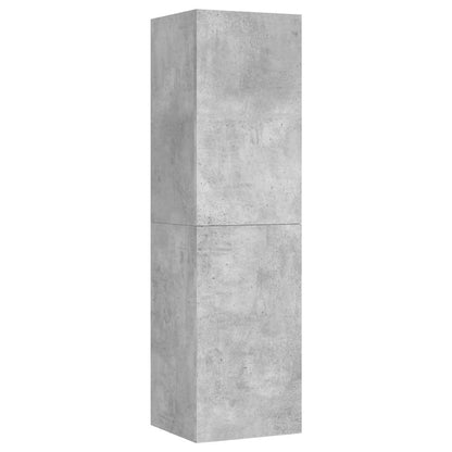 vidaXL Meuble TV 3 pcs. Gris béton Bois d'ingénierie