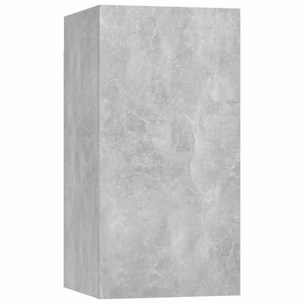 vidaXL Meuble TV 8 pcs Gris béton Aggloméré
