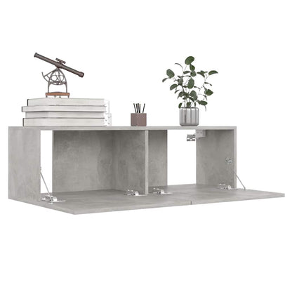 vidaXL Meuble TV 8 pcs Gris béton Aggloméré