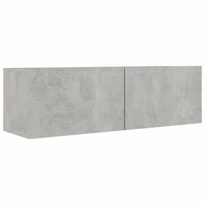 vidaXL Meuble TV 8 pcs Gris béton Aggloméré