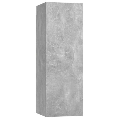 vidaXL Meuble TV 8 pcs Gris béton Aggloméré