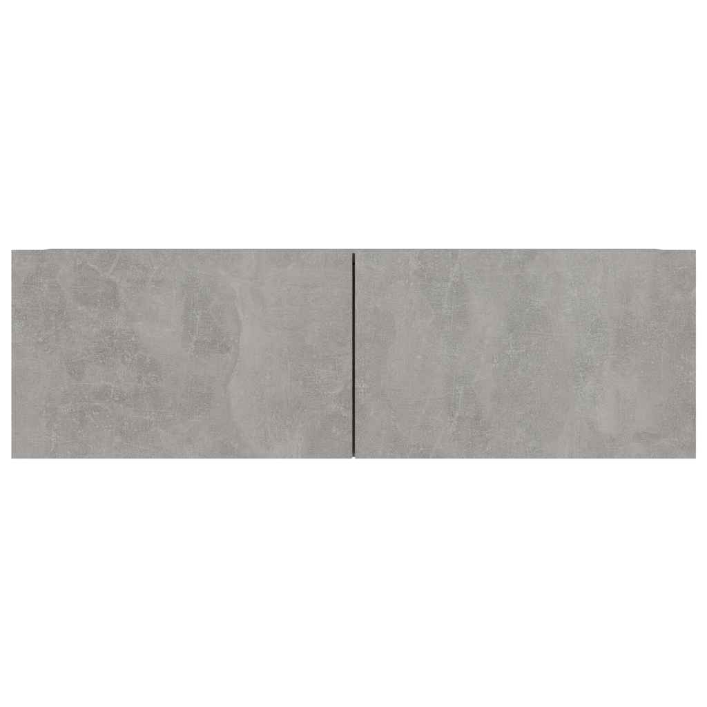 vidaXL Meuble TV 8 pcs Gris béton Aggloméré