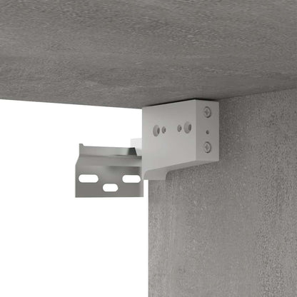 vidaXL Meuble TV 8 pcs Gris béton Aggloméré
