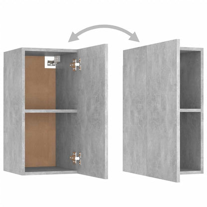 vidaXL 7-tlg. TV-Schrank-Set Betongrau Holzwerkstoff