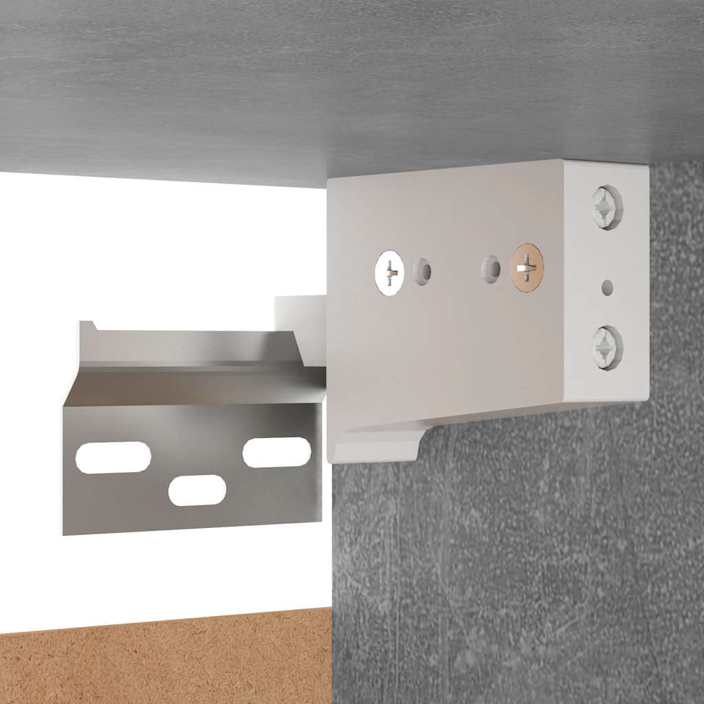 vidaXL 7-tlg. TV-Schrank-Set Betongrau Holzwerkstoff
