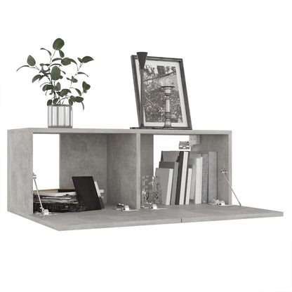 vidaXL Meuble TV 7 pcs Bois d'ingénierie Gris béton