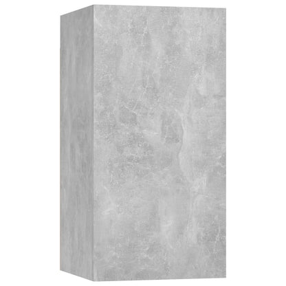vidaXL Meuble TV 4 pcs Gris béton Aggloméré