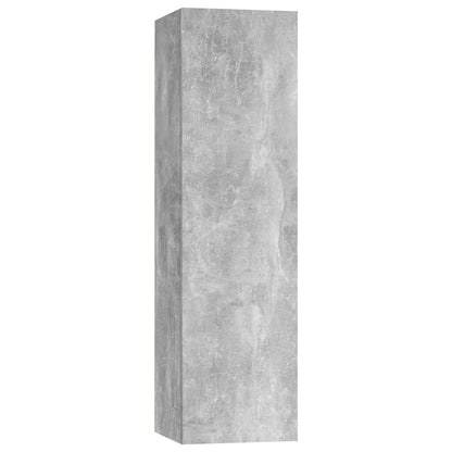 vidaXL Meuble TV 3 pcs. Gris béton Bois d'ingénierie