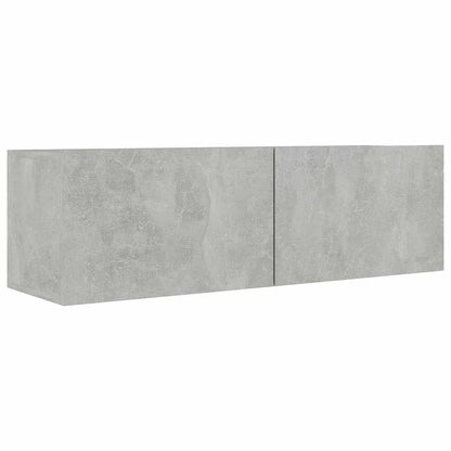 vidaXL Meuble TV 4 pcs Gris béton Aggloméré