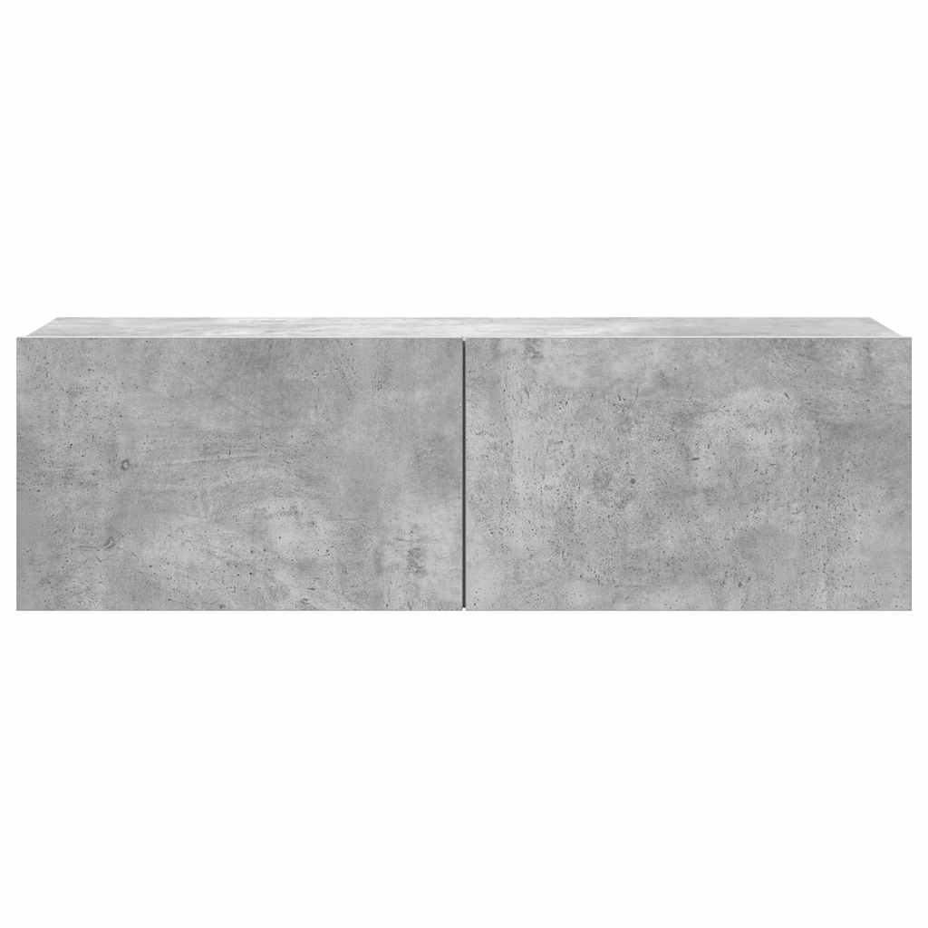 vidaXL Ensemble meuble TV 6 pcs Gris béton Aggloméré