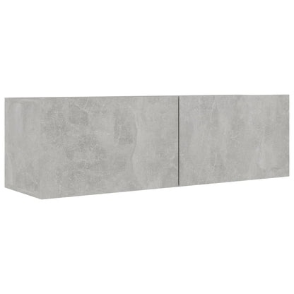 vidaXL Meuble TV 4 pcs Gris béton Aggloméré