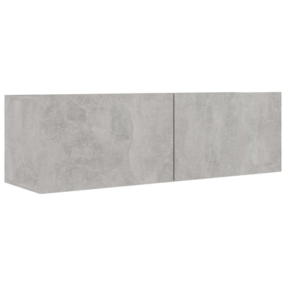 vidaXL Meuble TV 8 pcs Gris béton Aggloméré