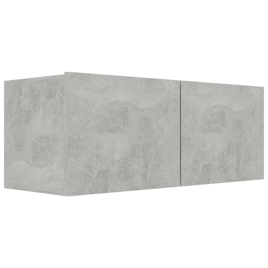 vidaXL Meuble TV 5 pcs Gris béton Aggloméré