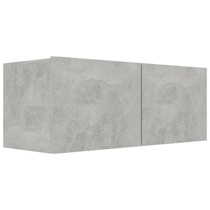 vidaXL Meuble TV 5 pcs Gris béton Aggloméré