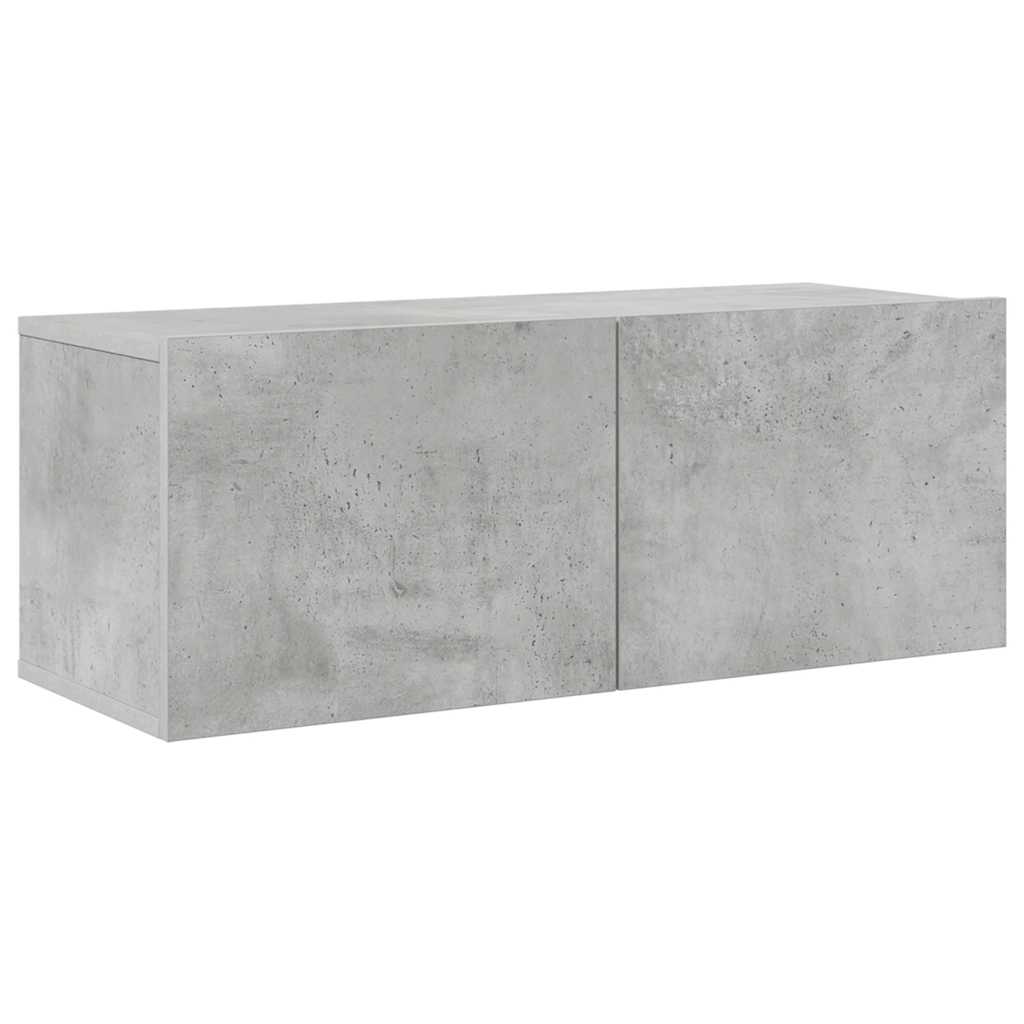 vidaXL Ensemble meuble TV 6 pcs Gris béton Aggloméré