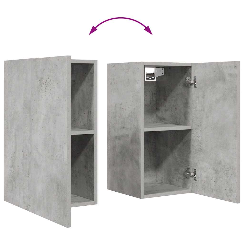 vidaXL Ensemble meuble TV 6 pcs Gris béton Aggloméré