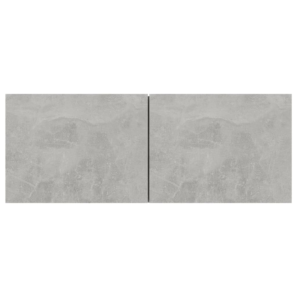 vidaXL Meubles TV 3 pcs Gris béton Bois d'ingénierie