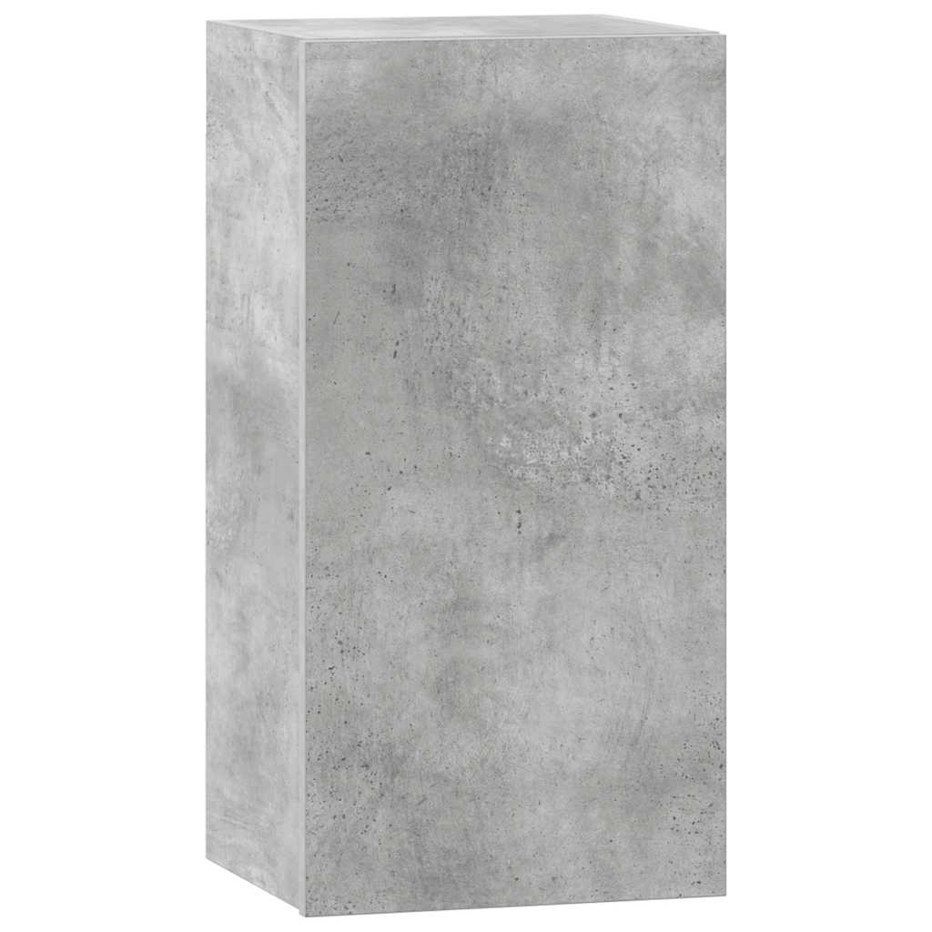 vidaXL Meuble TV 8 pcs Gris béton Aggloméré