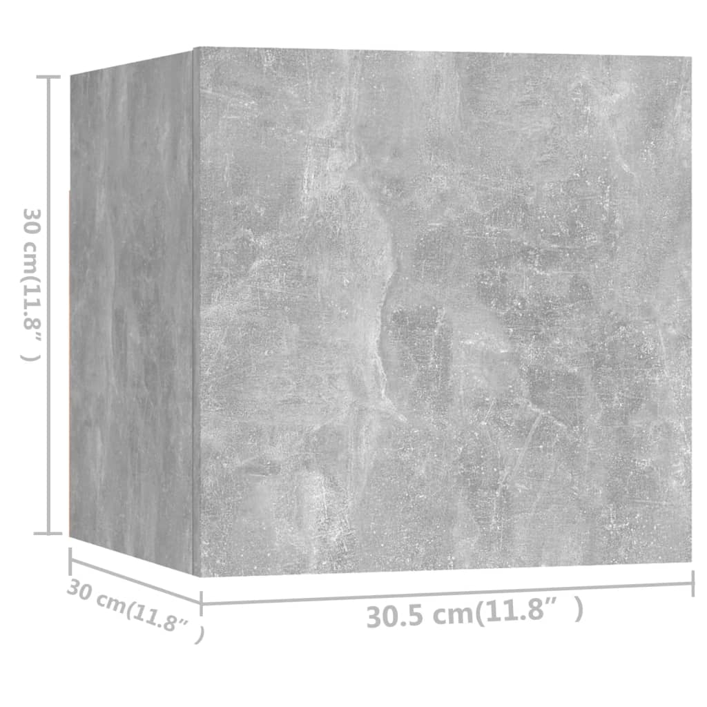 vidaXL Meuble TV 7 pcs Bois d'ingénierie Gris béton