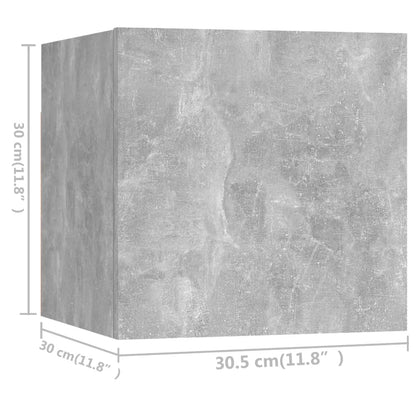 vidaXL Meuble TV 7 pcs Bois d'ingénierie Gris béton