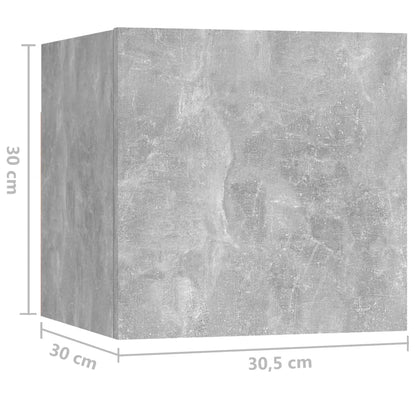 vidaXL Meuble TV 7 pcs Bois d'ingénierie Gris béton