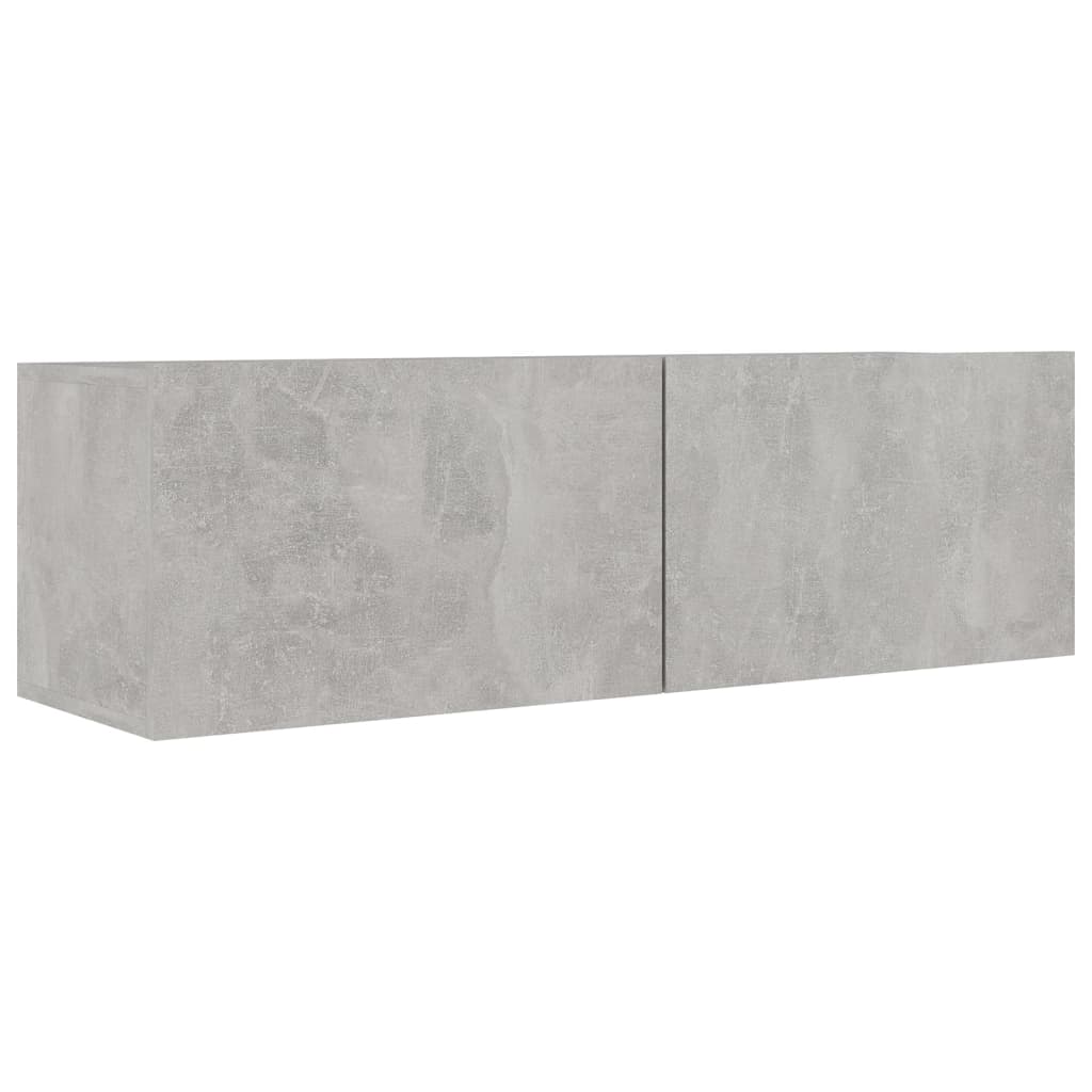 vidaXL Meuble TV 5 pcs Gris béton Aggloméré