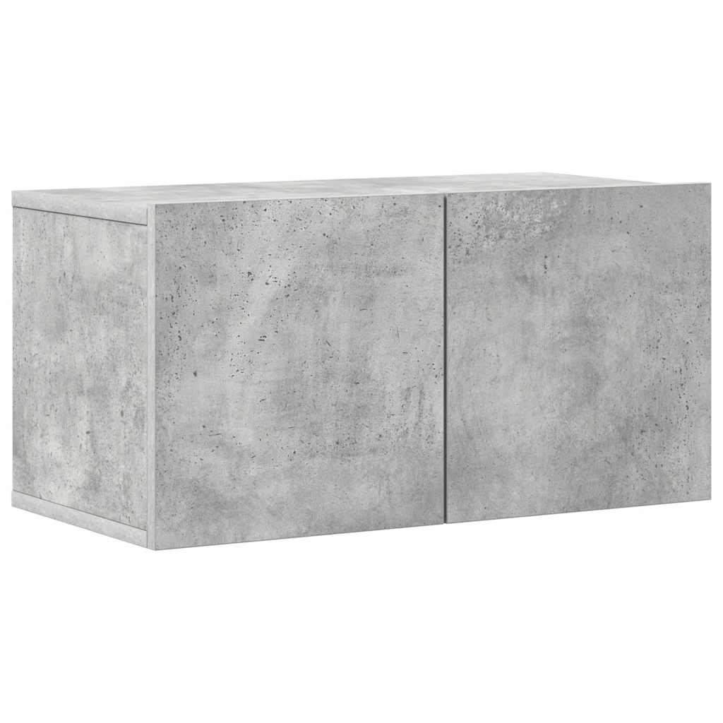 vidaXL Meuble TV 8 pcs Gris béton Aggloméré