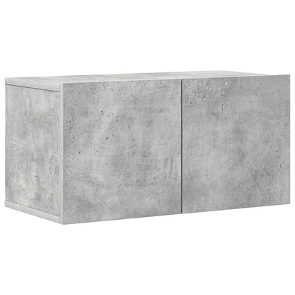 vidaXL Meuble TV 8 pcs Gris béton Aggloméré