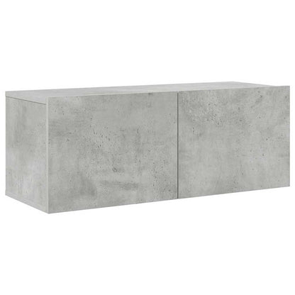 vidaXL Meuble TV 8 pcs Gris béton Aggloméré