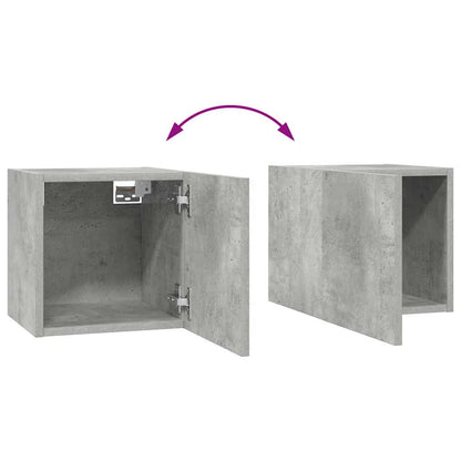 vidaXL Meuble TV 8 pcs Gris béton Aggloméré