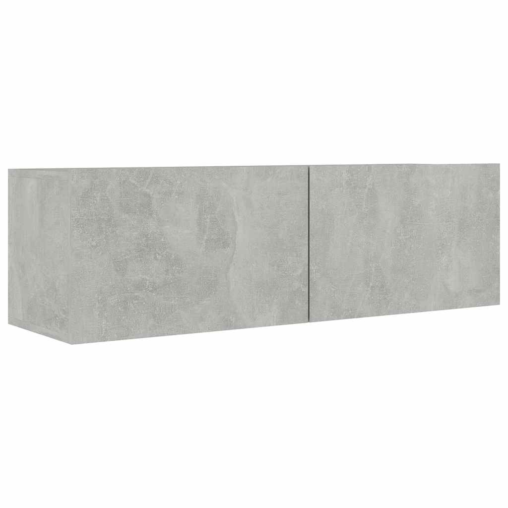 vidaXL Ensemble meuble TV 6 pcs Gris béton Aggloméré