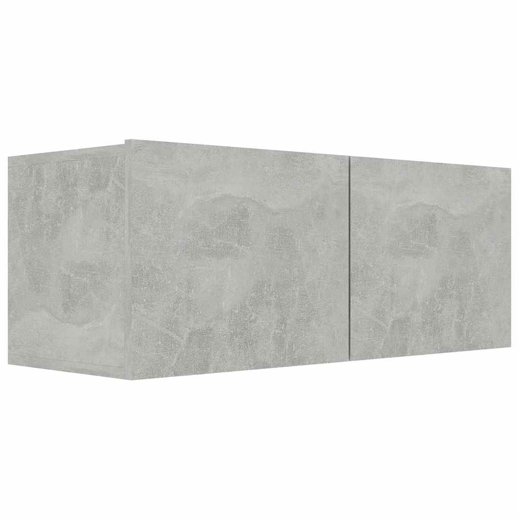 vidaXL Ensemble meuble TV 6 pcs Gris béton Aggloméré