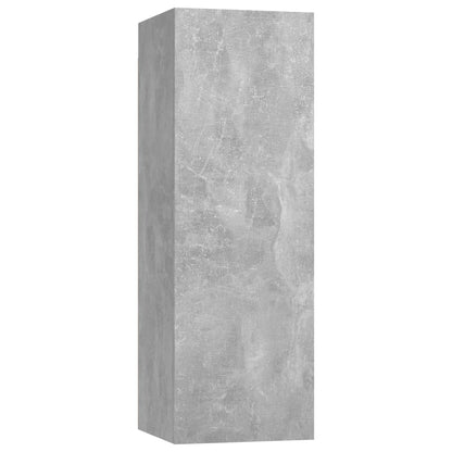vidaXL Meuble TV 4 pcs Gris béton Aggloméré