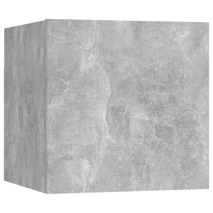 vidaXL Meubles TV muraux 8 pcs Gris béton 30,5x30x30 cm