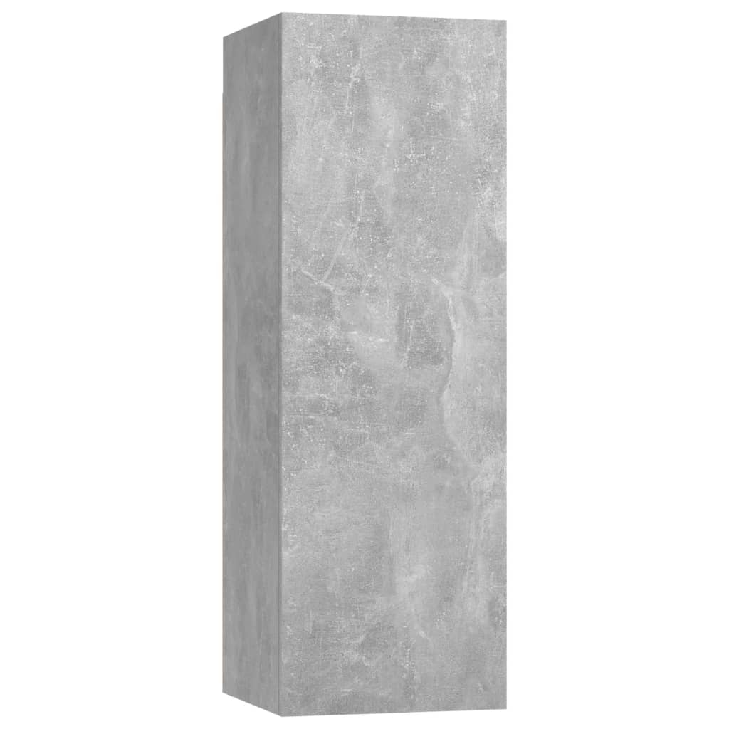 vidaXL Meubles TV 4 pcs Gris béton 30,5x30x90 cm Aggloméré