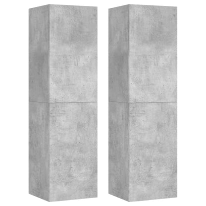 vidaXL Meubles TV 4 pcs Gris béton 30,5x30x110 cm Bois d'ingénierie
