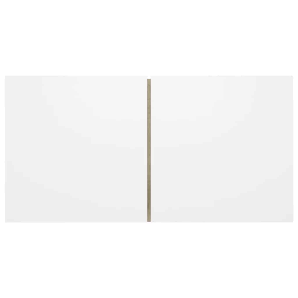 vidaXL Meuble TV 3 pcs Blanc chêne sonoma Aggloméré
