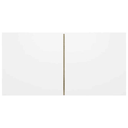 vidaXL Meuble TV 3 pcs Blanc chêne sonoma Aggloméré