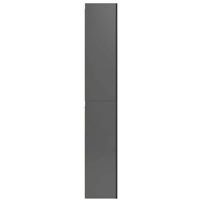 vidaXL Ensemble de meubles TV 10 pcs Gris brillant Bois d'ingénierie