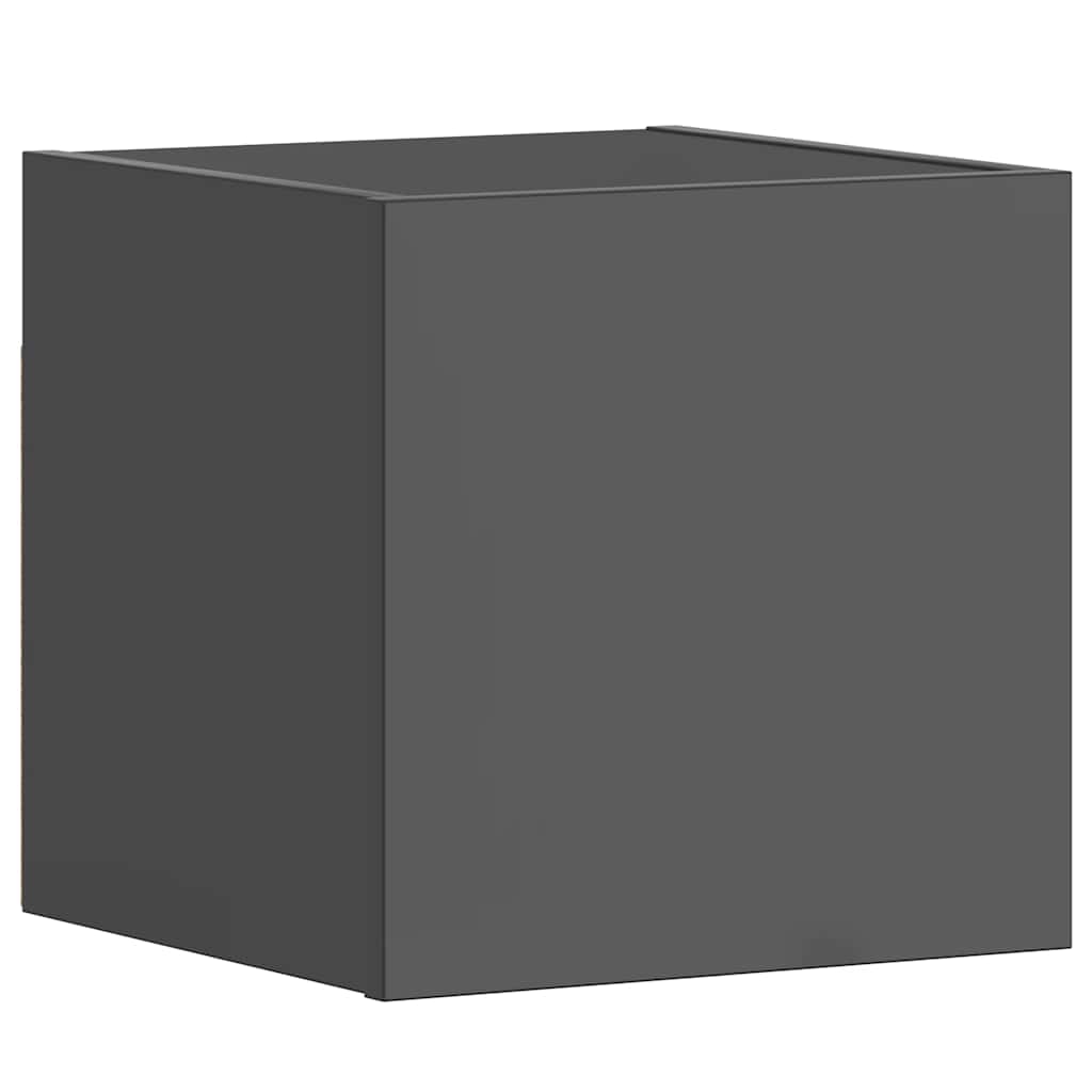 vidaXL Meuble TV 5 pcs Gris brillant Bois d'ingénierie