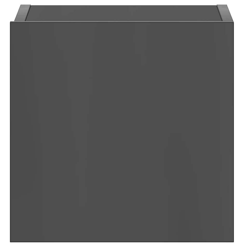 vidaXL Meuble TV 5 pcs Gris brillant Bois d'ingénierie