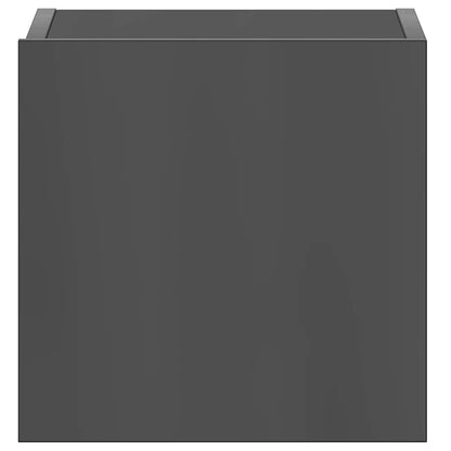 vidaXL Meuble TV 5 pcs Gris brillant Bois d'ingénierie